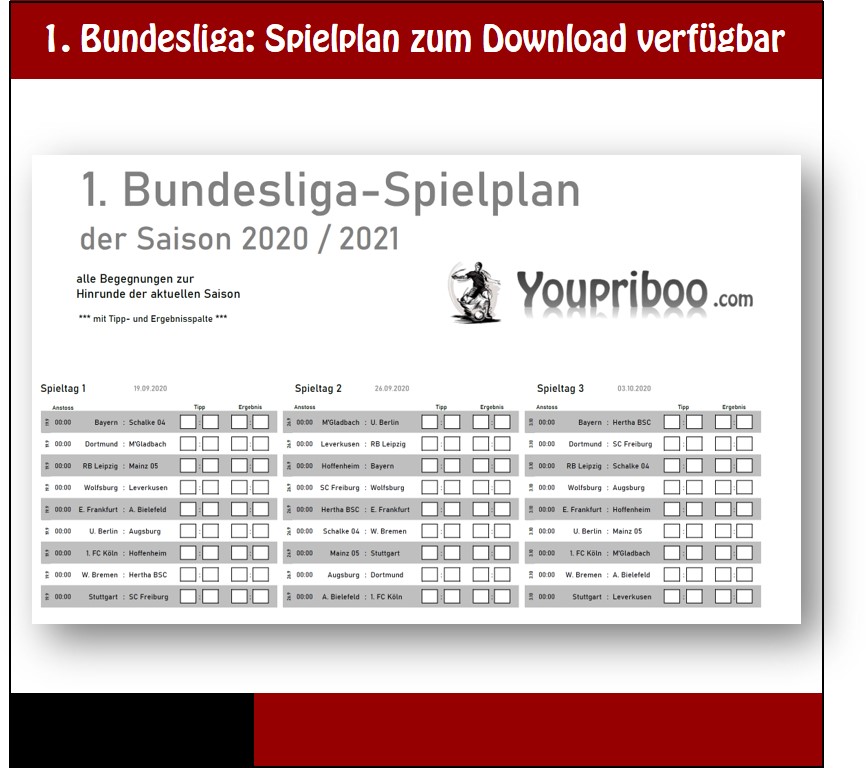 Bundesliga Plan 2021